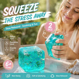 Mini Ice Cube Seashell Squishy, Pocket Size Slow Rebound Relax Toy 4.5cm 2 Pack In Australia - Darrahopens