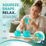 Cool Blue Apple Maltose Squishy, Laid-Back Coastal Squeeze Toy 6cm 2 Pack In Australia - Darrahopens