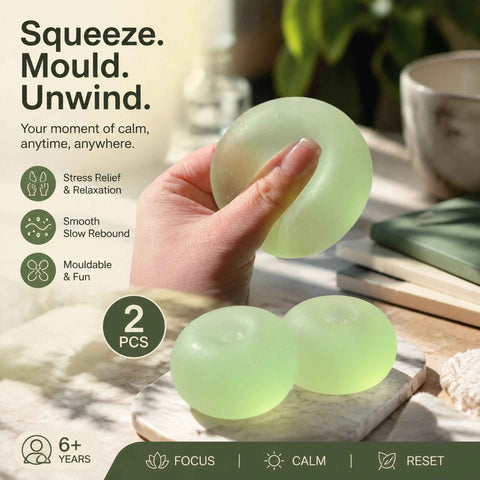 Matte Dreamy Green Squishy 6cm 2 Pack In Australia - Darrahopens