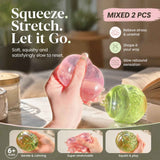 Mixed Clear Blue & Matte Dreamy Green Squishy 6cm 2 Pack In Australia - Darrahopens