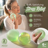 Mixed Grape Green & Matte Dreamy Green Squishy 6cm 2 Pack In Australia - Darrahopens