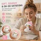 Mud Texture Food Squishy Slow Rebound Fidget, Calming Desk Toy – Pink Snowman In Australia - Darrahopens