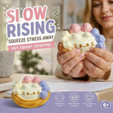Tiny Kitten Egg Tart Squishy, Pocket-Sized Calming Fidget Toy In Australia - Darrahopens