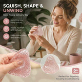 Clear Pink Large Strawberry Squishy, Lightweight Chill Desk Fidget In Australia - Darrahopens