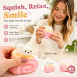 Cute Rabbit Towel Roll Squishy, Sweet Food Shaped Relax Toy In Australia - Darrahopens