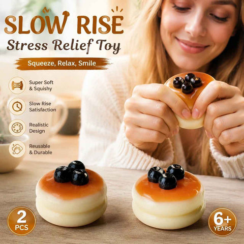Fluffy Blueberry Soufflé Squishy Twin Pack, Mellow Mood Boost Duo In Australia - Darrahopens