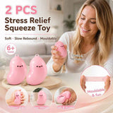 Small Pink Banana Bright Squishy Twin Pack, Quick Calm Toy Pair In Australia - Darrahopens