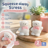 Waving Bear Playful Squishy Twin Pack, Mood Lightening Squeeze Pair In Australia - Darrahopens