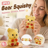 Buttery Bear Silky Mud Squishy 2 Pack, Cozy Indoor Fidget Duo In Australia - Darrahopens