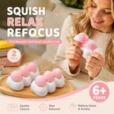 Strawberry Cream Stick Gentle Squishy 2 Pack, Stress Calming Squeeze Duo In Australia - Darrahopens