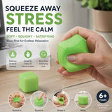 Refreshing 5.5cm Solid Green Ice Cube Squishy In Australia - Darrahopens