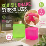 Sweet Fresh Solid Green + Solid Pink Ice Cube Squishy 2 Pack In Australia - Darrahopens