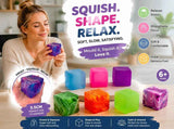 Full Fresh Tone Solid Green + Marbled Green Ice Cube Squishy 2 Pack In Australia - Darrahopens