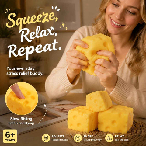 Relaxing Square Cheese Squishy, 7cm × 7cm In Australia - Darrahopens