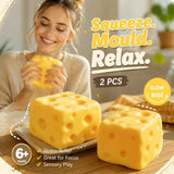 Calming Square Cheese Squishy 2 Pack, 7cm × 7cm In Australia - Darrahopens