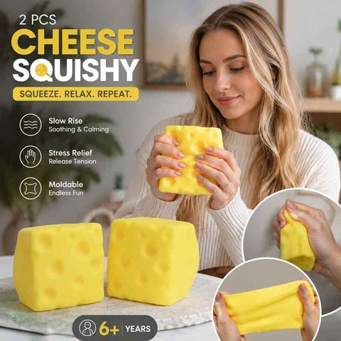 Dreamy Large Square Cheese Squishy 2 Pack, 10cm × 10cm In Australia - Darrahopens
