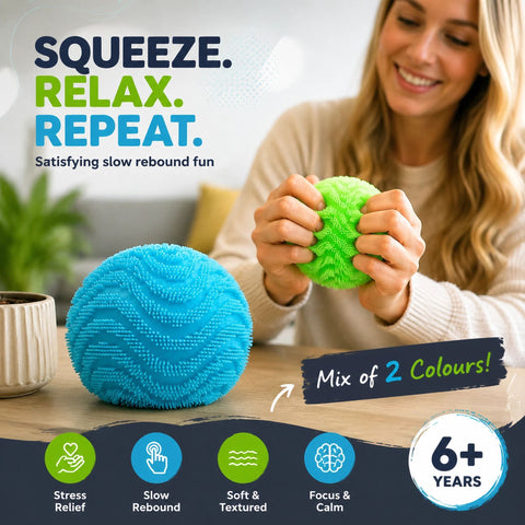 Coastal Duo Blue & Green Spiky Ball Squishy 2 Pack In Australia - Darrahopens