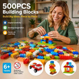 Fun Creative Mini Building Blocks DIY Puzzle Toy, 500pcs Color Box Pack (Separater & Instruction Included) In Australia - Darrahopens