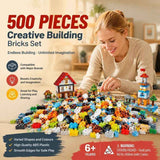 Cool Mini Building Blocks DIY Puzzle Toy, 500pcs Plain Bag Boys Colours (Separater & Instruction Included) In Australia - Darrahopens