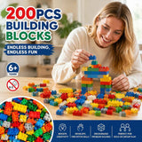 Gift-Worthy Mini Building Blocks DIY Puzzle Toy, 200pcs Color Box Pack (Separater & Instruction Included) In Australia - Darrahopens