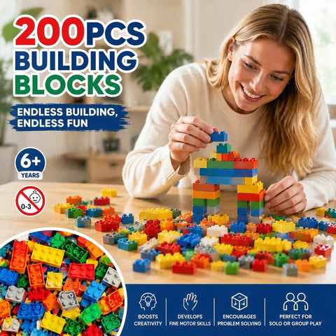 Gift-Worthy Mini Building Blocks DIY Puzzle Toy, 200pcs Color Box Pack (Separater & Instruction Included) In Australia - Darrahopens