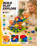 Imaginative Marble Run Building Blocks DIY Puzzle Toy, 89pcs Small Track (Colour Box Pack) In Australia - Darrahopens