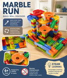 Imaginative Marble Run Building Blocks DIY Puzzle Toy, 89pcs Small Track (Colour Box Pack)