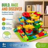 Gift Ready Marble Run Building Blocks DIY Puzzle Toy, 168pcs Small Track (Colour Box Pack) In Australia - Darrahopens