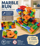 Gift Ready Marble Run Building Blocks DIY Puzzle Toy, 168pcs Small Track (Colour Box Pack) In Australia - Darrahopens