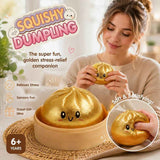 Stress Relief Giant Bun Squishy, Party Gift, Glitter Gold In Australia - Darrahopens