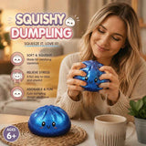 Stress Relief Giant Bun Squishy, Souvenir Present, Glitter Blue In Australia - Darrahopens