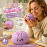 Stress Relief Giant Bun Squishy, Relax Gift, Plain Purple In Australia - Darrahopens