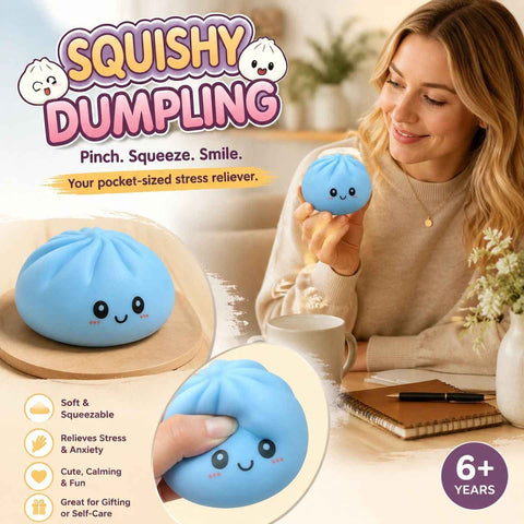Stress Relief Giant Bun Squishy, Casual Present, Plain Blue In Australia - Darrahopens