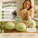 Stress Relief Giant Bun Squishy Plain Green 2 Pack, Children Gift In Australia - Darrahopens