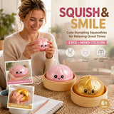 Stress Relief Duo Glitter Pink & Glitter Gold Bun Squishy 2 Pack, Bright Holiday Pair In Australia - Darrahopens