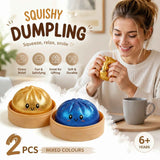 Stress Relief Duo Glitter Gold & Glitter Blue Bun Squishy 2 Pack, Premium Party Pair In Australia - Darrahopens