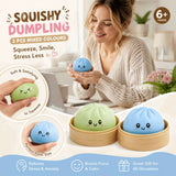 Stress Relief Duo Plain Green & Plain Blue Bun Squishy 2 Pack, Aqua Kid Pair In Australia - Darrahopens