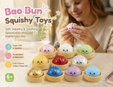 Stress Relief Duo Plain Yellow & Plain Pink Bun Squishy 2 Pack, Bright Festival Pair In Australia - Darrahopens