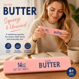 Ultra Soft Slow Rebound Stress Relief Toy, Pink Butter Stick 23cm