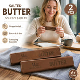 Coffee Butter Stick 23cm Stress Relief Toy 2 Pack, Calming Gift