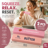 Pink & Strawberry Butter Stick 23cm Stress Relief Toy 2 Pack In Australia - Darrahopens