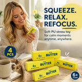Mini Butter Stick 14cm Stress Relief Toy 4 Pack In Australia - Darrahopens