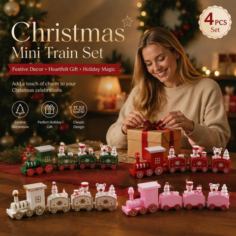 4-Colour Christmas Train Ornament 4 Pack In Australia - Darrahopens