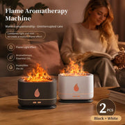 2 Pack USB Flame Diffuser, White & Black Single Light Pair In Australia - Darrahopens