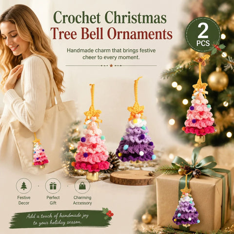 2 Pack Crochet Ornament A+B Pink & Purple, Couple Christmas Gift Pair In Australia - Darrahopens