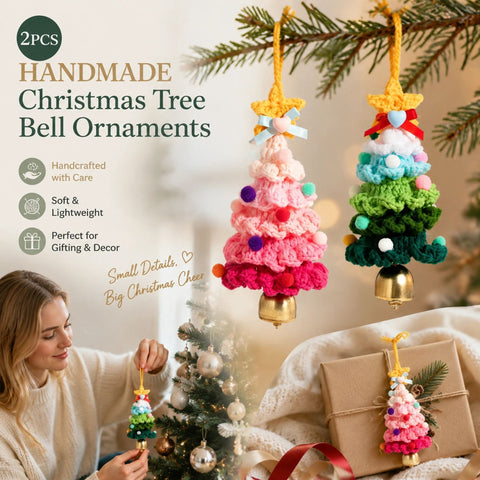 2 Pack Crochet Ornament A+C Pink & Green, Holiday Decor Pair In Australia - Darrahopens