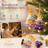 2 Pack Crochet Ornament B+E Purple & Rainbow 2, Hamper Decor Pair In Australia - Darrahopens