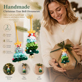 2 Pack Crochet Ornament C+F Green & Blue, Simple Christmas Pair In Australia - Darrahopens