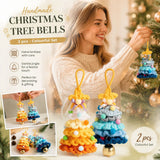 2 Pack Crochet Ornament F+G Blue & Orange, Budget Decor Gift Pair
