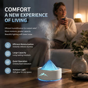 Home Aroma Diffuser Humidifier with Night Light, White, Christmas Gift